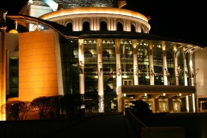 Zoom in Budapest new national theatre Nemzeti Színház